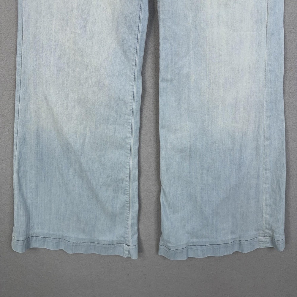 Vintage Seven For All Mankind Jeans Womens 26 Wide Leg Baggy Flare Denim USA Y2K - Picture 3 of 16
